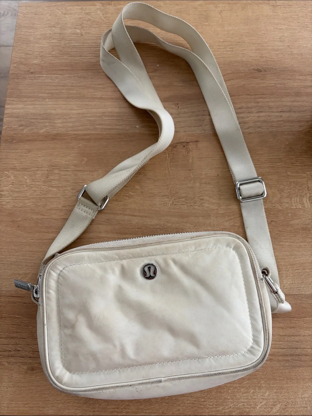 lululemon athletica Cream Crossbody Messenger Bag